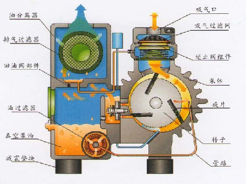 XD型旋片式真空泵的结构说明