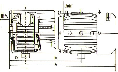XD-250单级旋片式真空泵